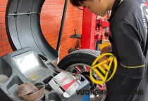 Cân chỉnh thước lái, cân mâm bấm chì